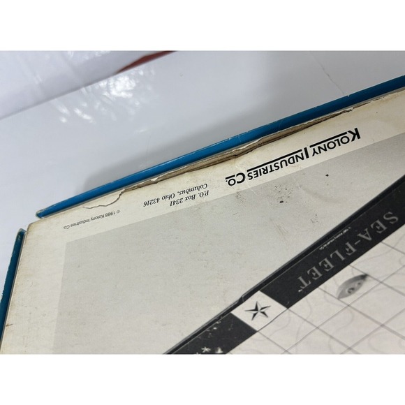 SEA-FLEET Strategy Board Game Vtg 1988 Kolony Industries Naval‎ Warfare Complete - Picture 8 of 13